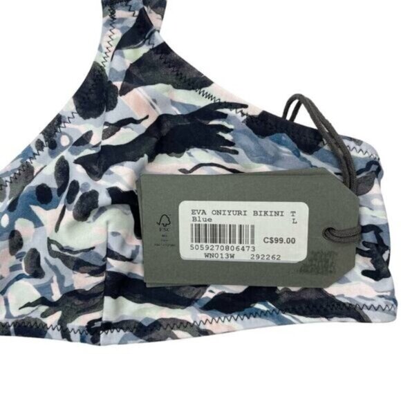 Allsaints Womens Eva Oniyuri Multicolor Bikini Top Size Large - Picture 5 of 9